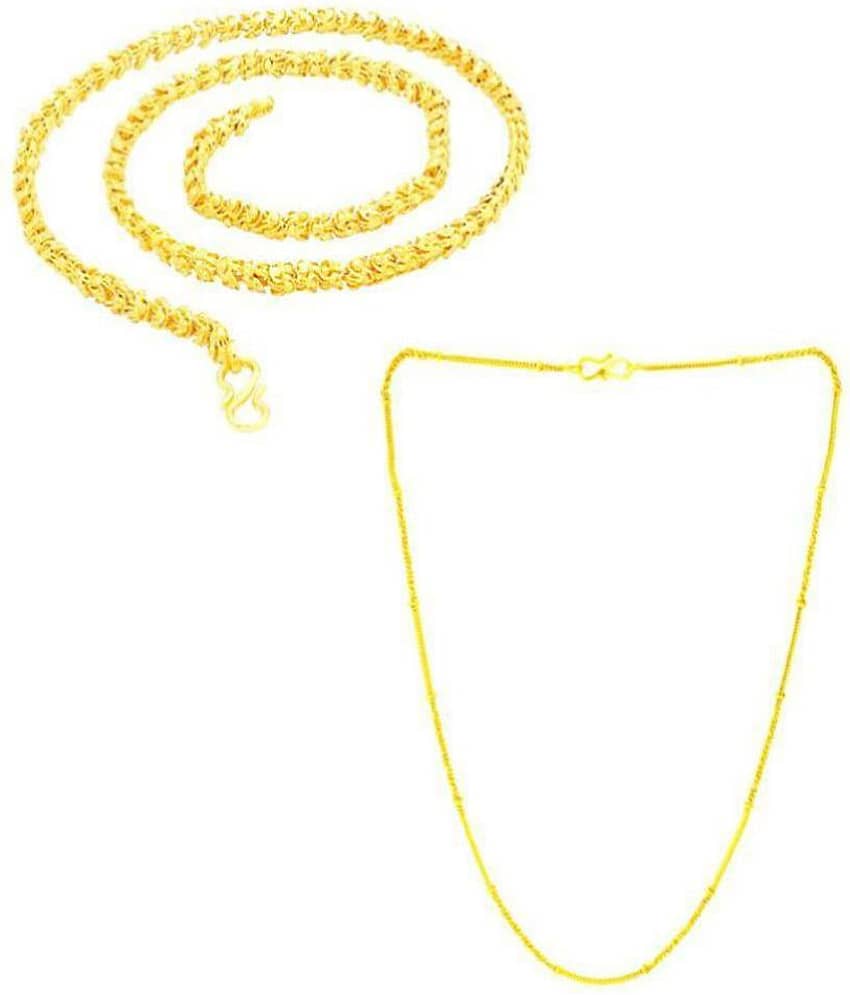 SHANKH-KRIVA Gold Plated Chain ( Set of 1 )