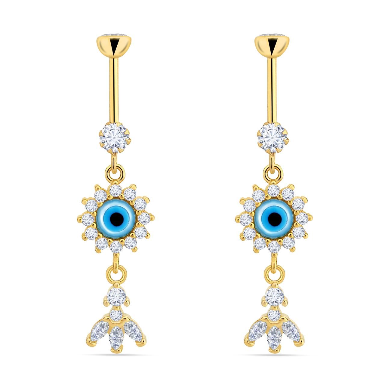 GOLDEN EVIL EYE HANGING