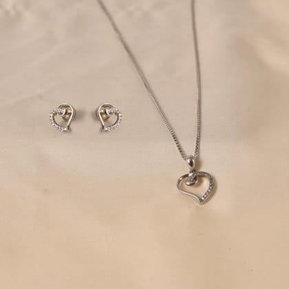 Range Pendant Set without chain-Silver