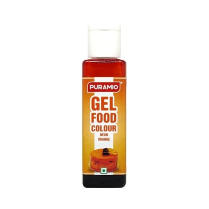 Puramio Gel Food Colour - Neon Orange, 30 gm