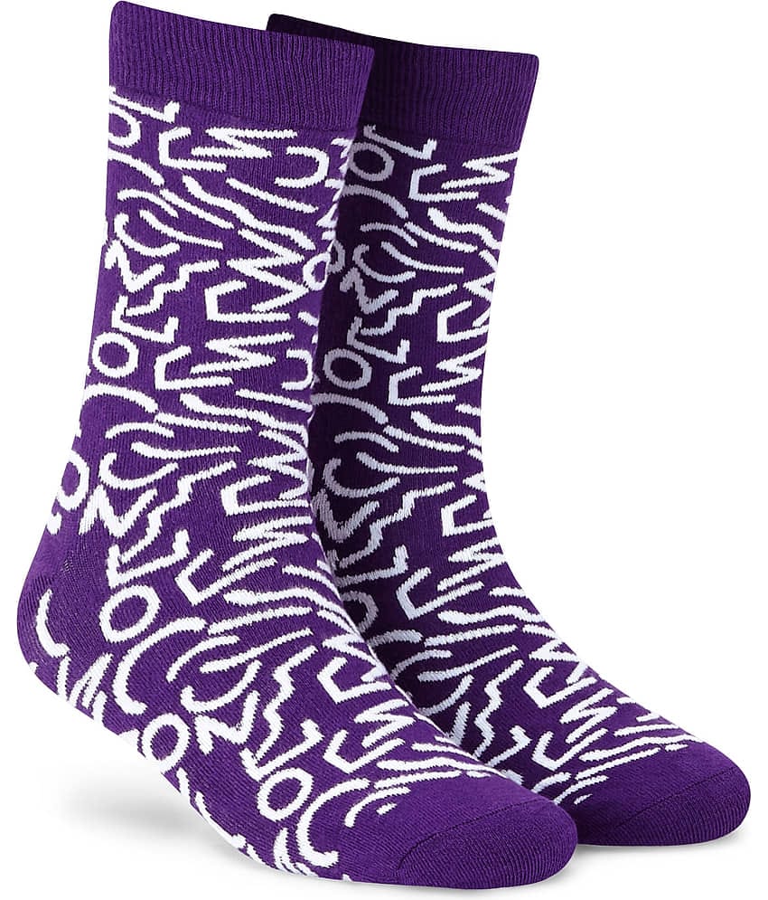 Dynamocks Purple Casual Full Length Socks Pack of 1