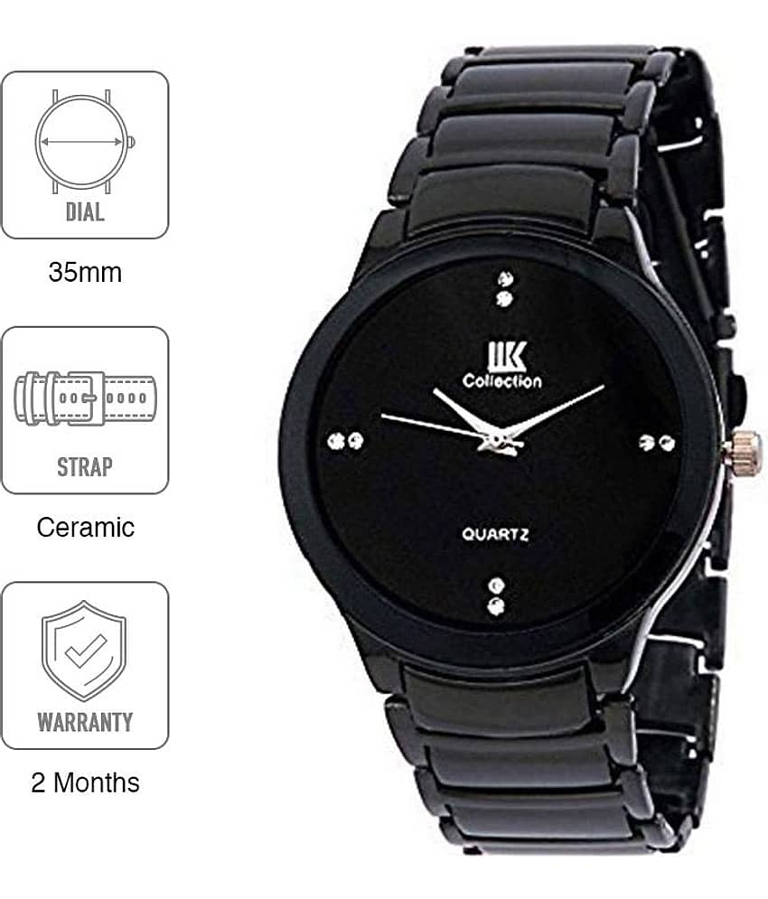 IIK Collection Black Analog Watch