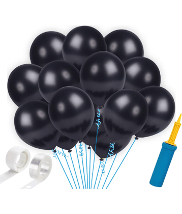 Jolly Party  Black  HD metallic Balloons -103Pcs