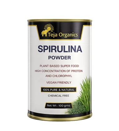 Spirulina Powder | 100% Natural Superfood | High Concentration Of Protien And Chlorophyl | Rich in Plant Protein, Vitamins & Minerals | Supports Daily Nutrition & Wellness