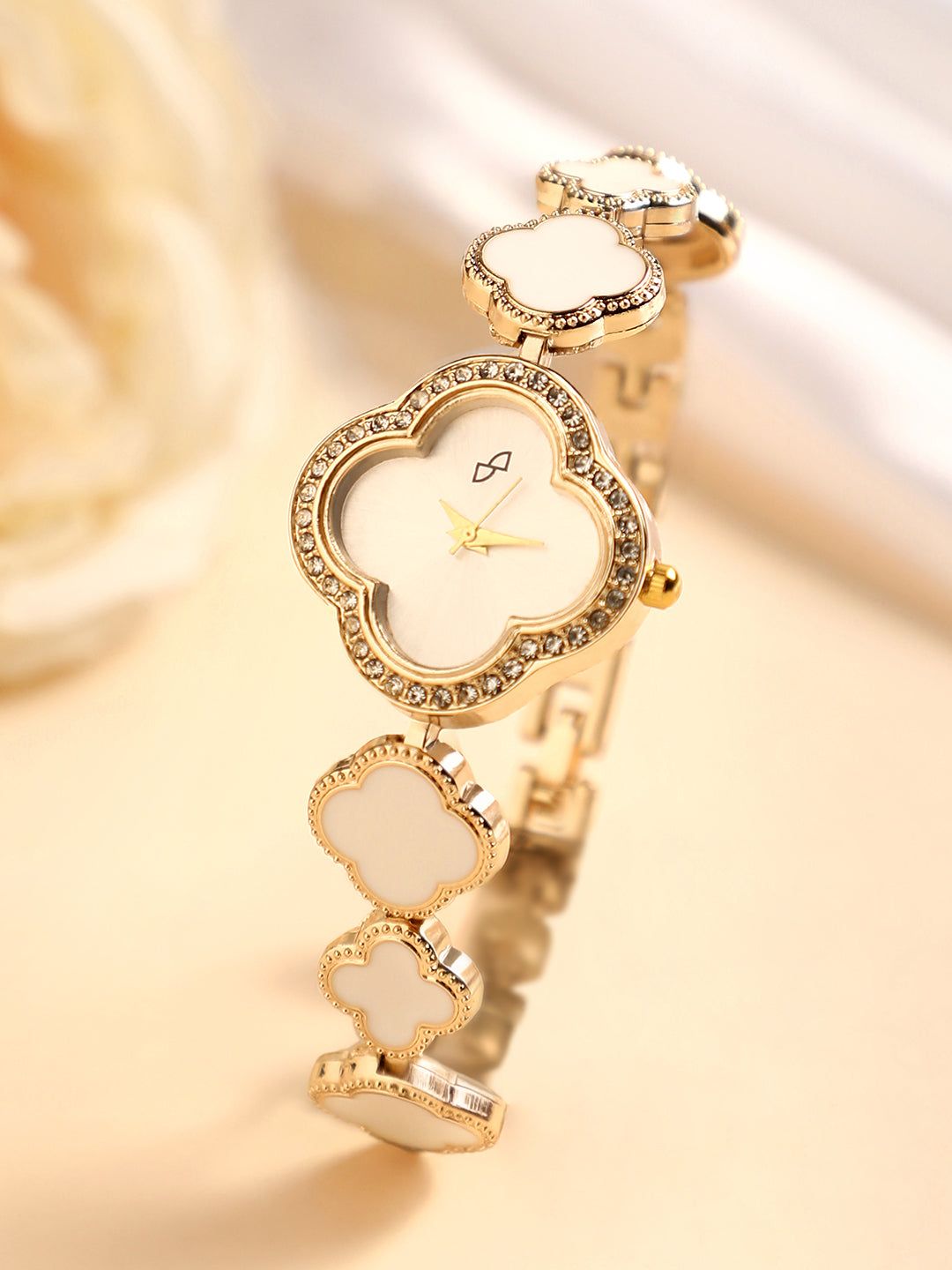 The Clover Watch - Ivory White-Watches