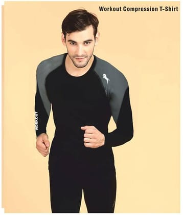 Rider Compression T-Shirt, Top Full Sleeve Plain Athletic Fit Multi Sports Cycling, Cricket, Football, Badminton, Gym, Fitness & Other Outdoor Inner Wear