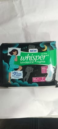 New Whisper All night Bindazzz nights Xl+ 7 