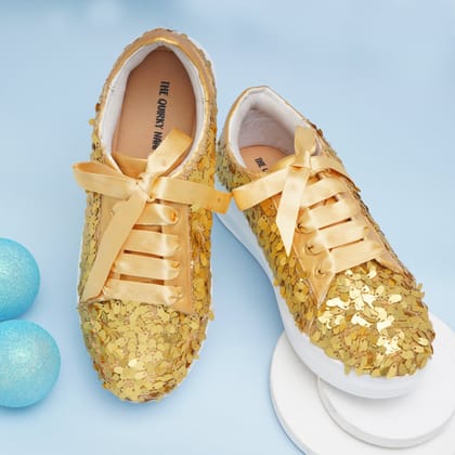 Golden Hour Sequin Sneakers-36