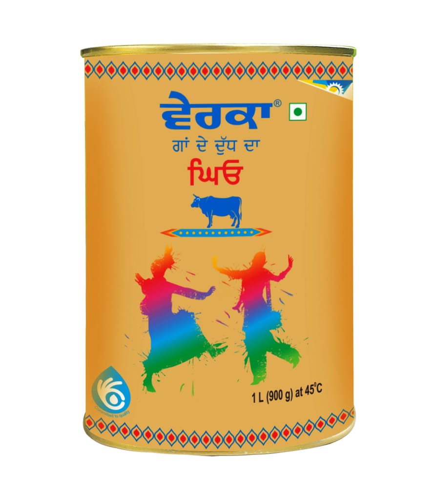 VERKA COW GHEE 1 LTR TIN