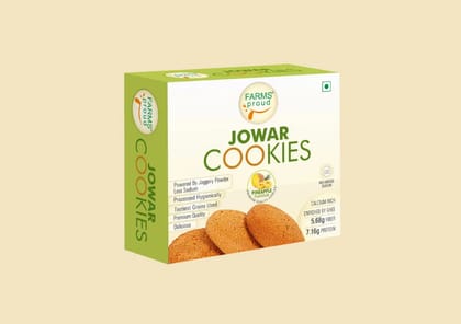 Jowar Pineapple Cookies | Nutritious, Crispy & Flavorful | No Maida, No Preservatives | Jaggery Goodness | 330 g  (Pack Of 2, 165 g x 2 )