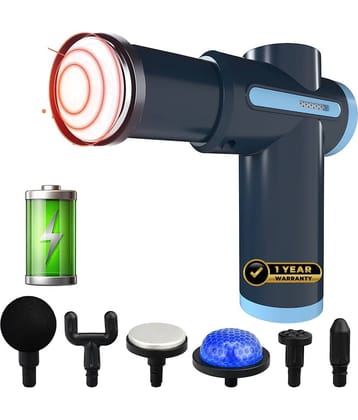 K-life GM-101 Full Body Pain Relief Massage Gun with Hot & Cold Therapy Massager (Navy Blue)