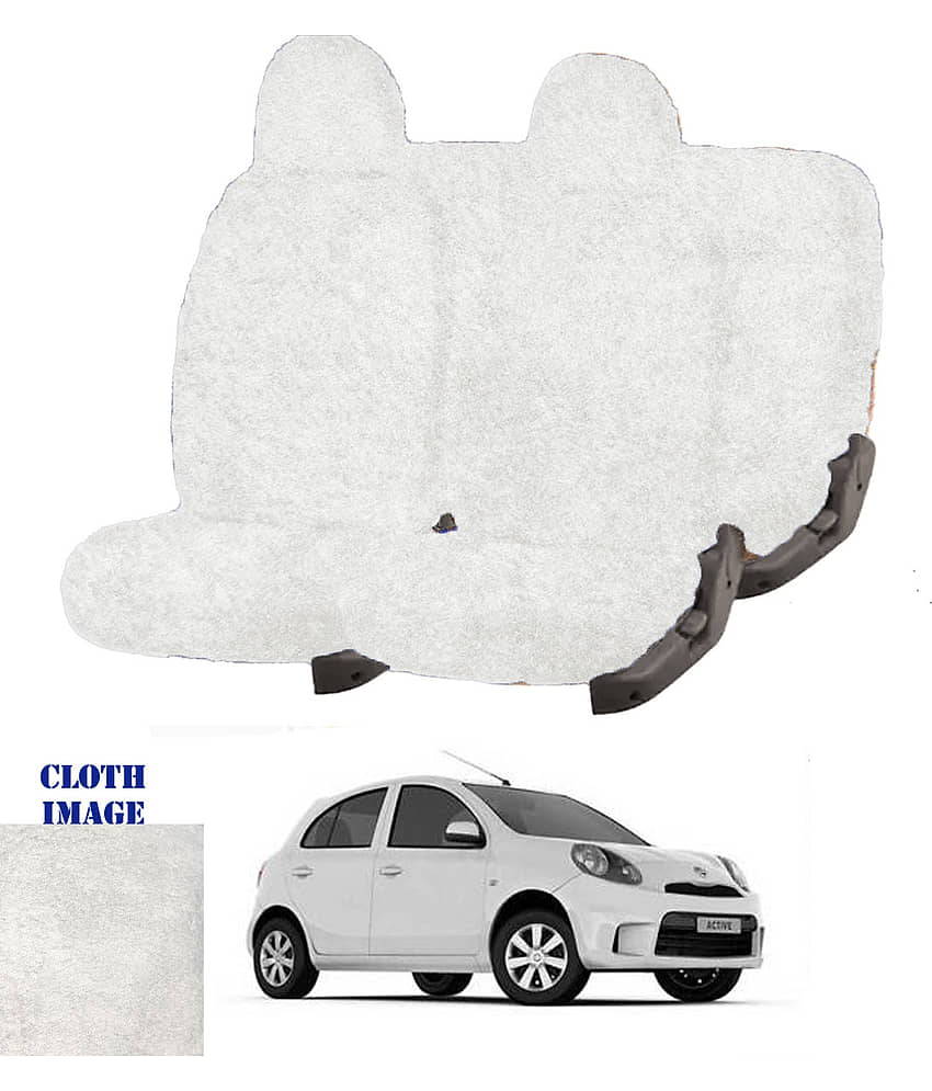 Nissan Micra White 5 Seater Car Seat Cover