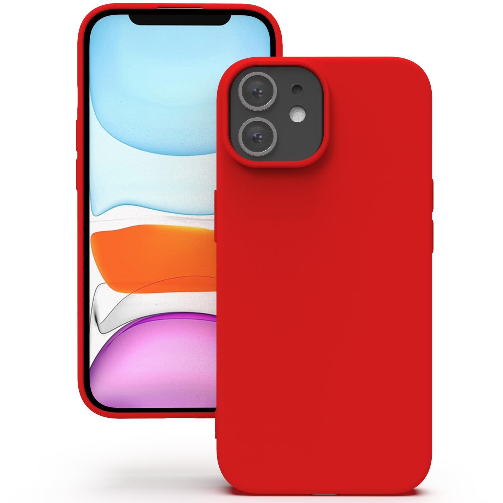 YATWIN Silicone Back Case for iPhone 11, Soft-Touch Phone Back Cover for Apple iPhone 11 - Red YATWIN Silicone Back Case for iPhone 11, Soft-Touch Phone Back Cover for Apple iPhone 11 - Red - Red / iPhone 11
