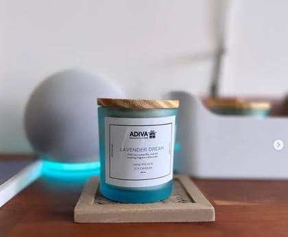 ADIVA - Lavender Dream - Hand Poured Soy Candle ADIVA - Lavender Dream - Hand Poured Soy Candle
