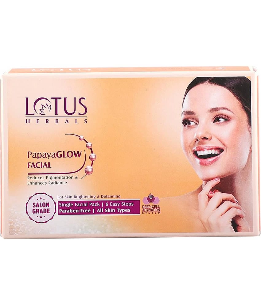 Lotus Herbals PapayaGlow Single Facial kit 67g (Pack of 1)
