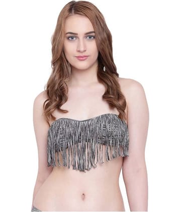 La Intimo Polyester Push Up Bra - Grey