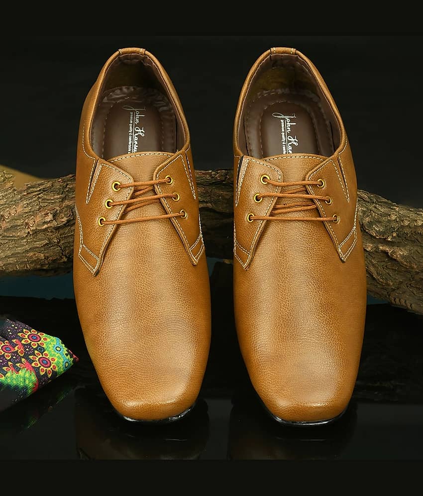 John Karsun - Tan Men's Formal Shoes