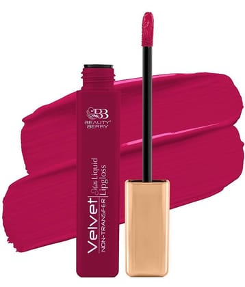 Beauty Berry Velvet Non Transfer Liquid Lipstick for Women 5ml, Pop Pink (Shade - 09)