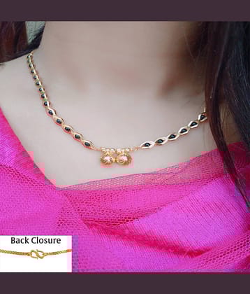 Darshini Designs Daily Wear Gold plated Traditional Vati Design Mangalsutra for women