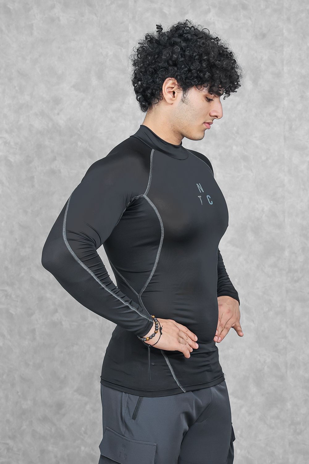 Critical Compression Full Sleeve T-shirt - Black-3XL