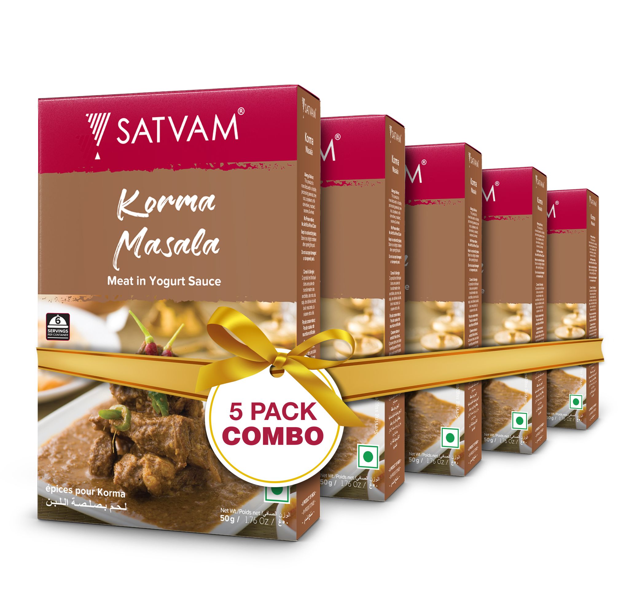Satvam Korma Masala (Pack of 5)|(5*50g)