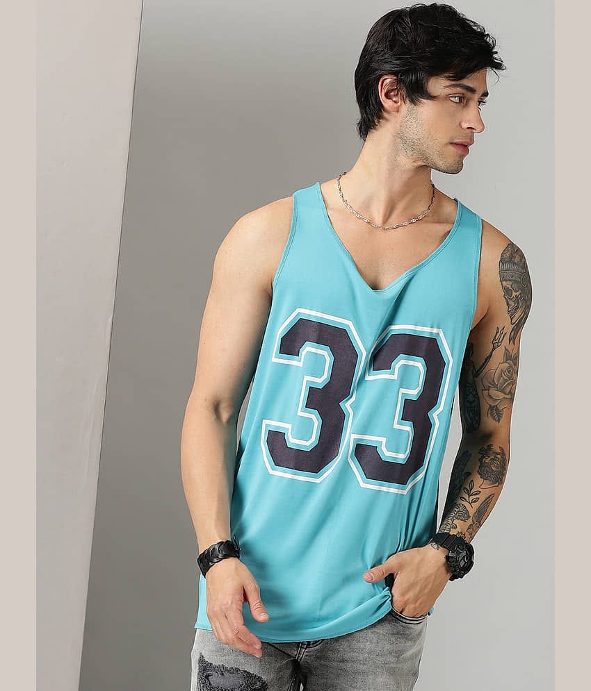 RodZen Pack of 1 Polyester Gym Vest For Men ( Green )
