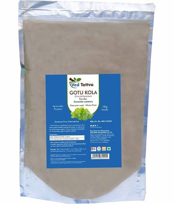 Ved Tattva Gotu Kola Powder 1 Kg Pack of 1