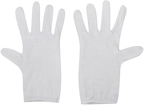 Nawani One Pair Cotton Half Hand Protective White Summer Gloves - Gloves | Buy online on ZillyBuy