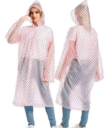 Infispace Polyester Long Raincoat - Red