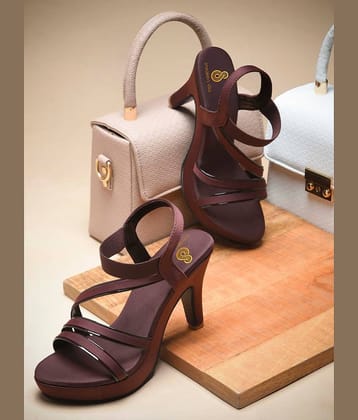 Sneakersvilla Brown Women's Sandal Heels