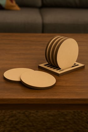Dbeautify's DIY Round MDF Coaster Set