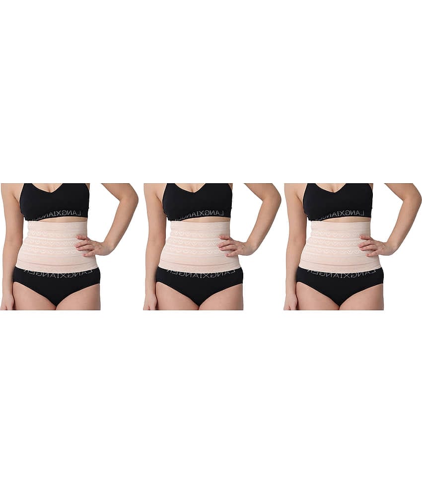Flenzy Pack of 3 Cotton Women's Tummy Tucker ( Beige )