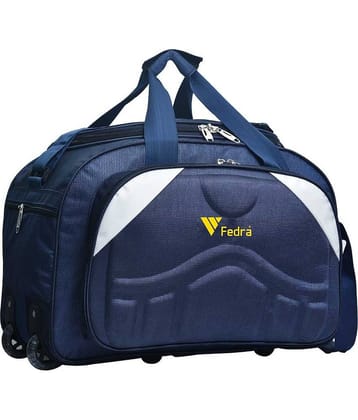 FEDRA - 40 Ltrs Blue Polyester Duffle Bag