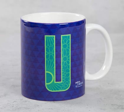India Circus Upbeat Alphabet U Coffee Mug