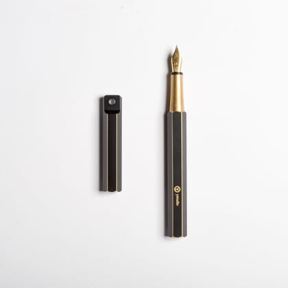 YSTUDIO Classic Revolve Portable Fountain Pen - Brassing Black-M