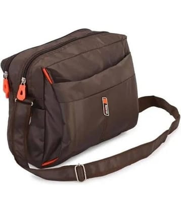 Raylan Brown Solid Messenger Bag