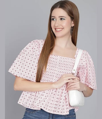 Addyvero Women's Rayon Empire Top ( Pink )