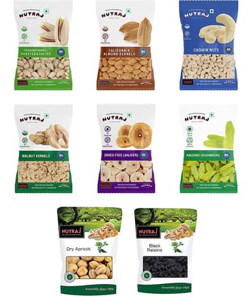 Nutraj Dry Fruits Combo 100 g Each, 800 g)- Pack of 8