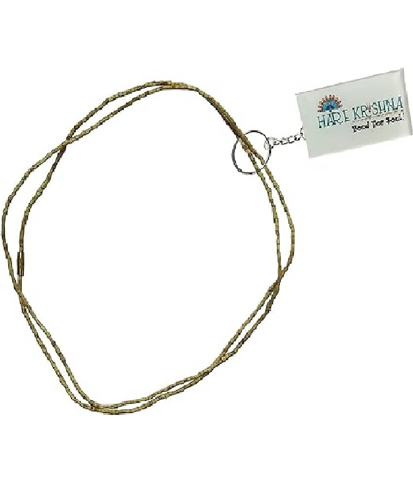 Hare Krishna Food For Soul 2 Round Kanthi Mala | 2 Layer Mala | Iskcon Mala 1 Mukhi Tulsi Mala ( Pack of 1 )