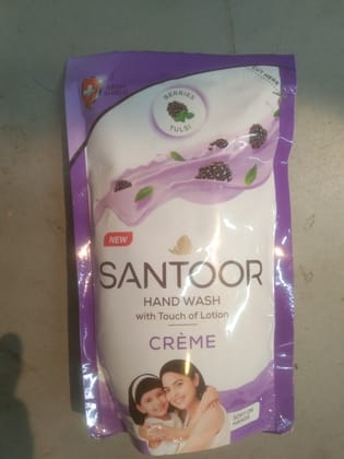 Germ Shield Berries Tulsi Santoor Hand wash CrÃ¨me 