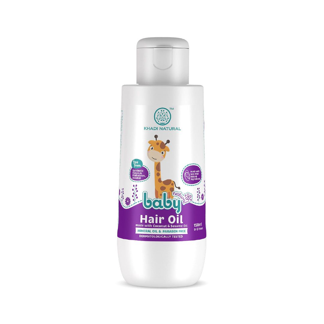 Khadi Natural Baby Hair Oil with Coconut and Sesame Oil for Hair Growth - 150ml
