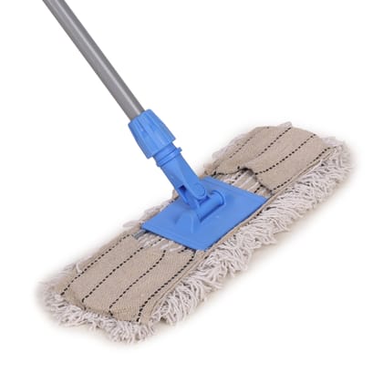 18-Inch Dust Control Flat Dry Mop - Compact, Efficient Cleaning Tool for Quick Dust Removal