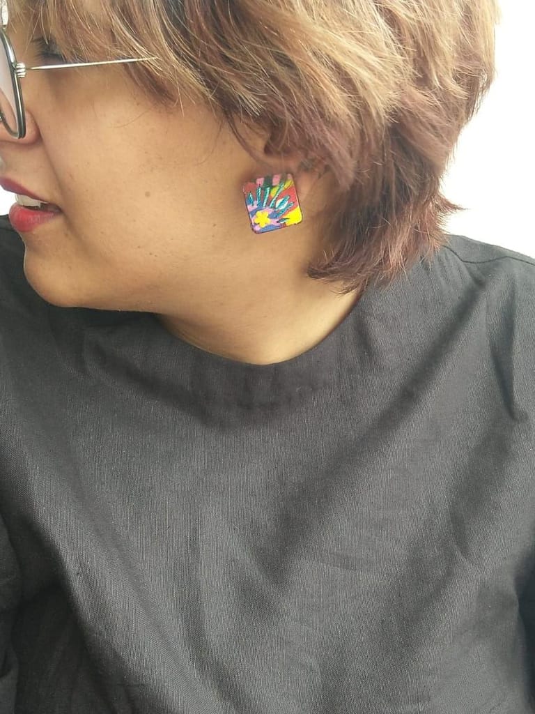 Sunny Blue Rays Studs