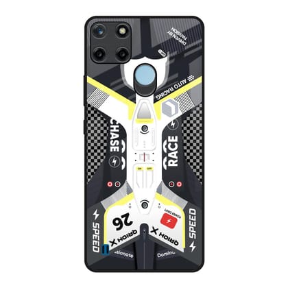 Car Enthusiast Glass Case for Realme C21Y
