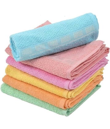 Dyana Core Pack of 6 Cotton 401-450 -GSM Hand Towel ( Multicolor )