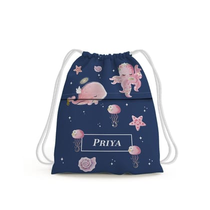 Blushing Underseas Swim Bag (kids)-Navy / Toddlers [2-4 Years] / No
