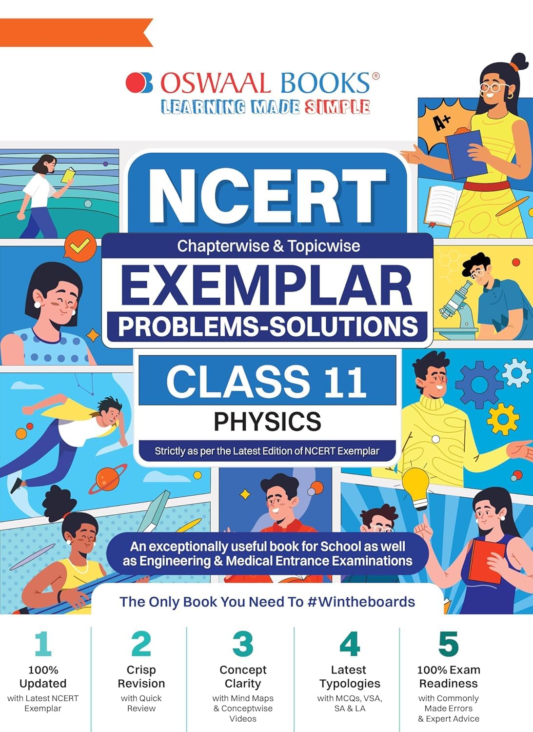 Oswaal NCERT Exemplar Problems-Solutions Physics Class 11, Chapterwise and Topicwise with Mind Maps, MCQs for Engineering and Medical Entrance Exams [Paperback] Oswaal Books And Learning Private Limited