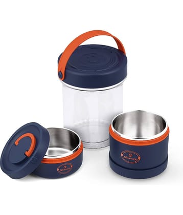 Oliveware Prime Stainless Steel Insulated Lunch Box 2 - Container ( Pack of 1 )