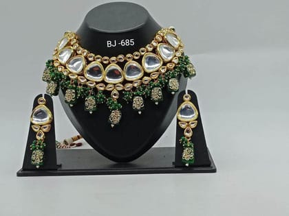 ZEVAR I Kundan Pearl & Beads Necklace Set
