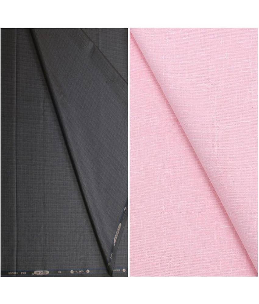 KUNDAN SULZ GWALIOR Multi 100 Percent Cotton Unstitched Shirts & Trousers 1 Pant and Shirt Piece